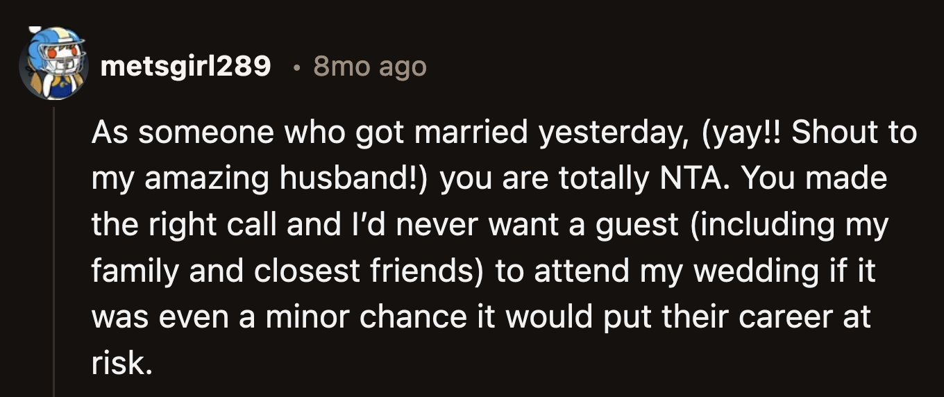 Their friendship with OP is on the line here if they can't understand why OP couldn't afford to miss work.