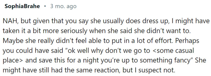 Maybe there were some hidden issues, and OP could've suggested another place