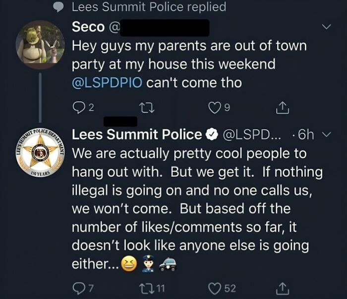 "Throwing A Party And Being Rejected By One's Peers Is One Thing, But Being Rejected By The Cops Is A Whole New Level"