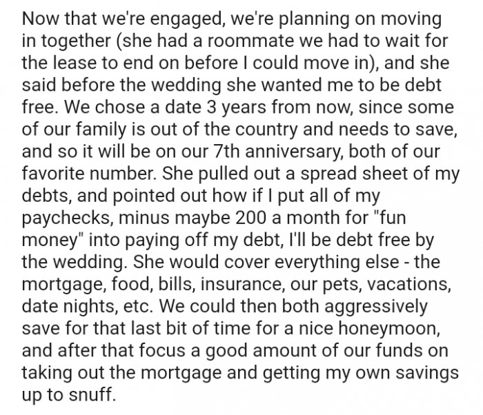 We chose a date 3 years from now, since some of our family is out of the country and needs to save