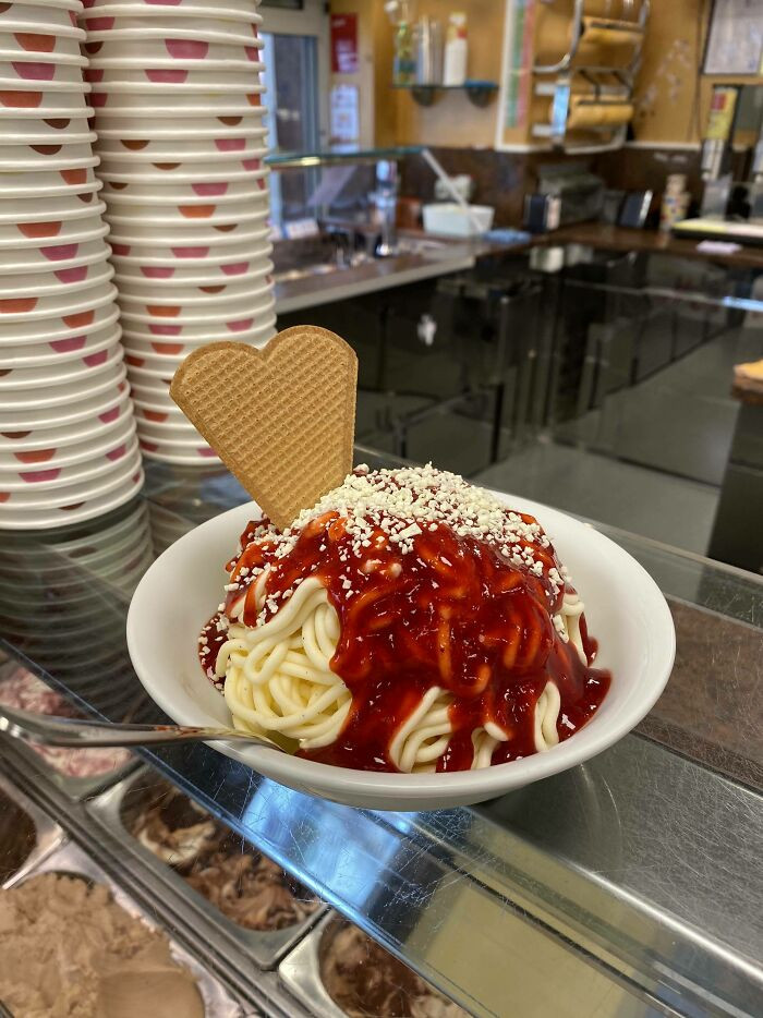 Spaghetti Ice Cream