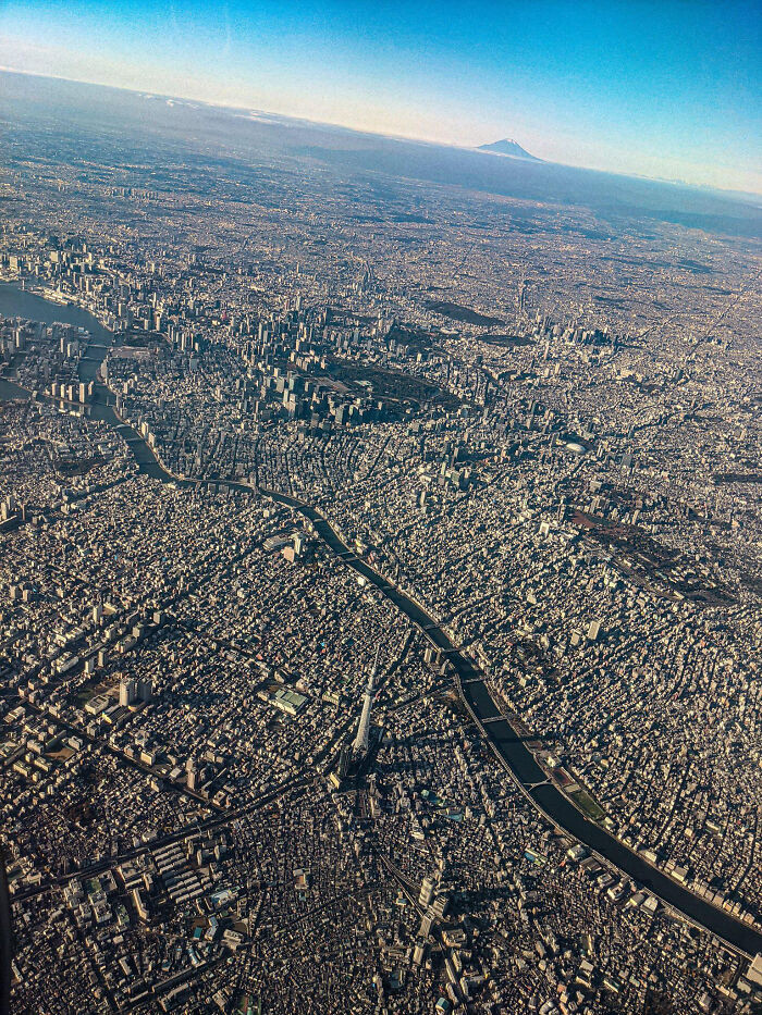 "Tokyo, The World's Largest And Most Populated City, Viewed From Above"