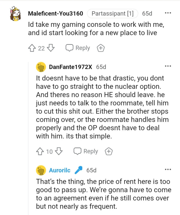 This Redditor would start looking for a new place to live