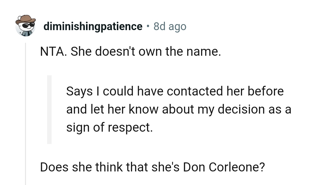 And the comments from other Redditors roll in...