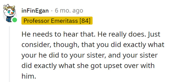 Truth served, but caught the irony flavor?