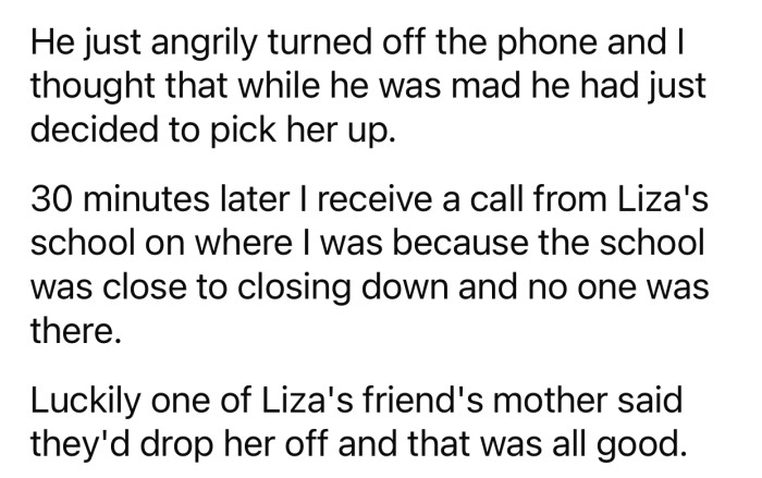 Op's son refused to leave his date and cooperate with his dad.