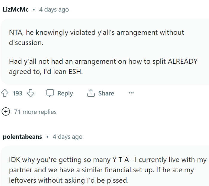 And here are some opinions from Redditors who have similar setups with their partners: