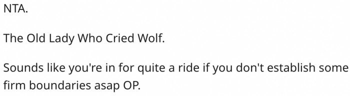 19. She should establish boundaries.