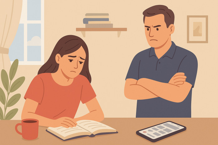 Things got heated quickly. He admitted that both of them have short tempers and can’t really talk things through without it turning into an argument.