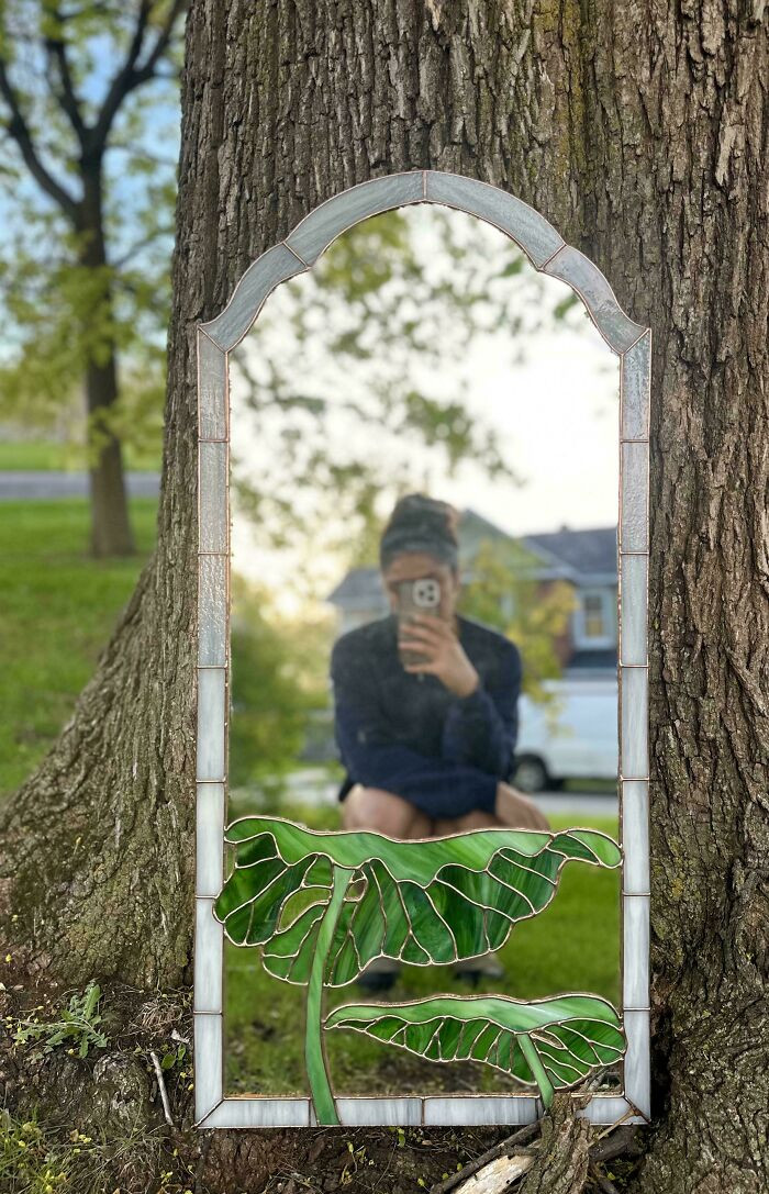 "I Made A Stained Glass Mirror"