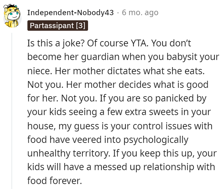 A poor relationship with food