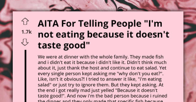 Guest Causes Family Uproar By Bluntly Declaring Host's Dish Tastes Bad During Dinner