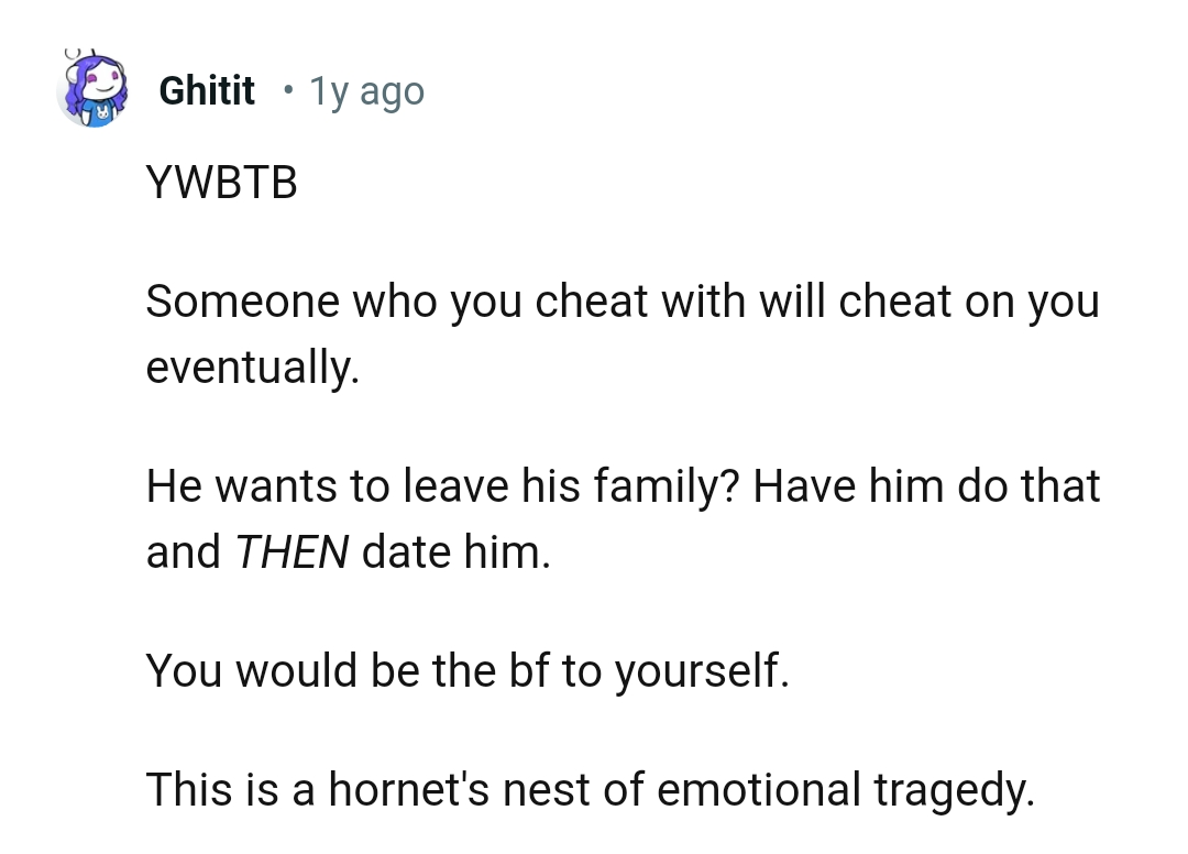 And the comments from other Redditors roll in...