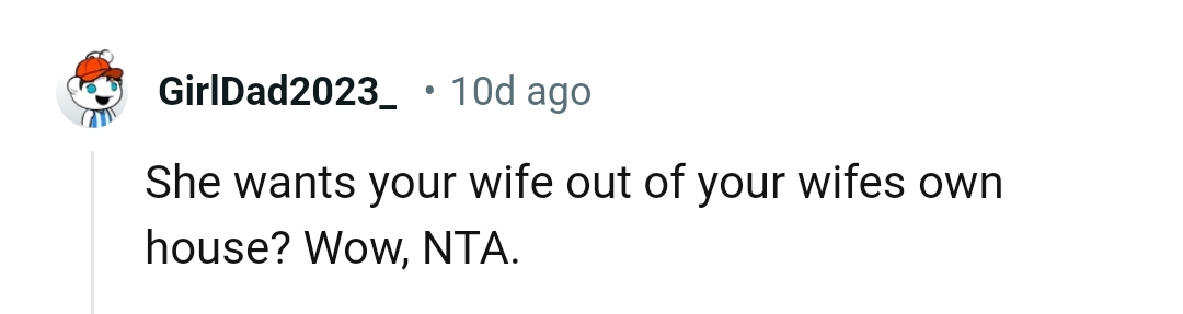 Let's head into the comments section and find out what other Redditors have to say regarding the story