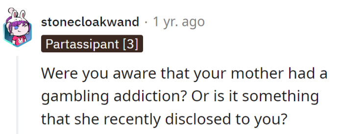 Plot twist: Mom's been practicing her gambling skills. Family game night just got a whole lot riskier!