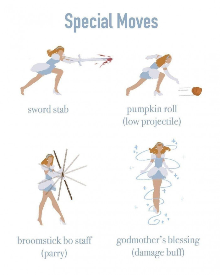 Check out Cinderella's special move