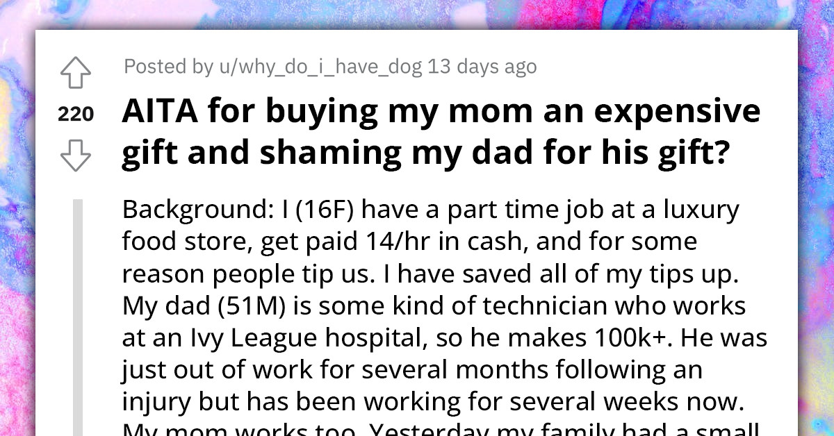 16-Year-Old Girl Shames Her Father By Giving Her Mom The Perfect Gift For Her Birthday
