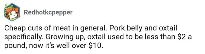 12. Cheap cuts of meat