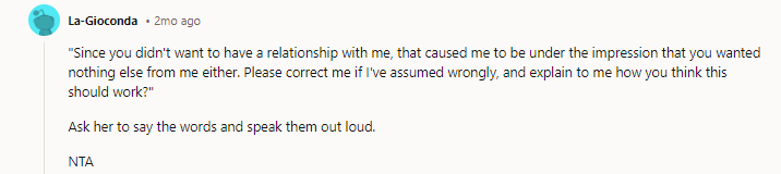 Op should ask her husband that question, too, since he seems to have caught a case of amnesia regarding his own daughter’s behavior for the last eight years