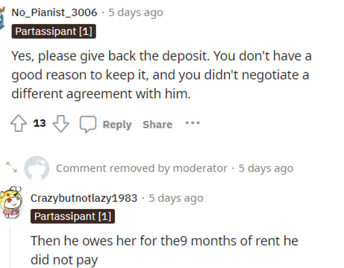 Some people felt the opposite way, as you can see from the reply to this comment.