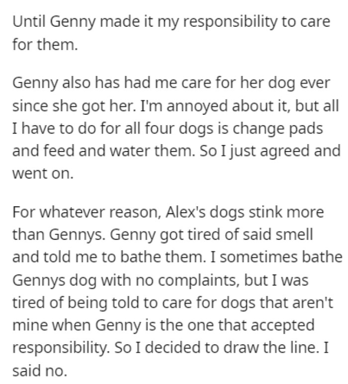 OP's Stepmother Made It Their Job to Look After Their Step-Sister's Dog When She Visits