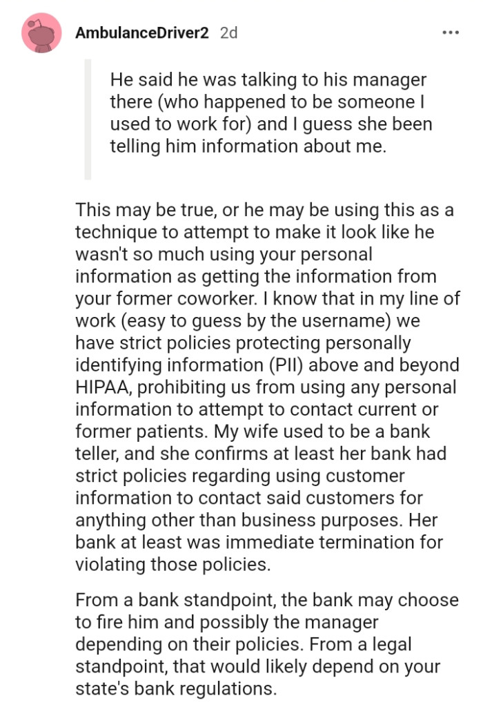 He may be using this as a technique