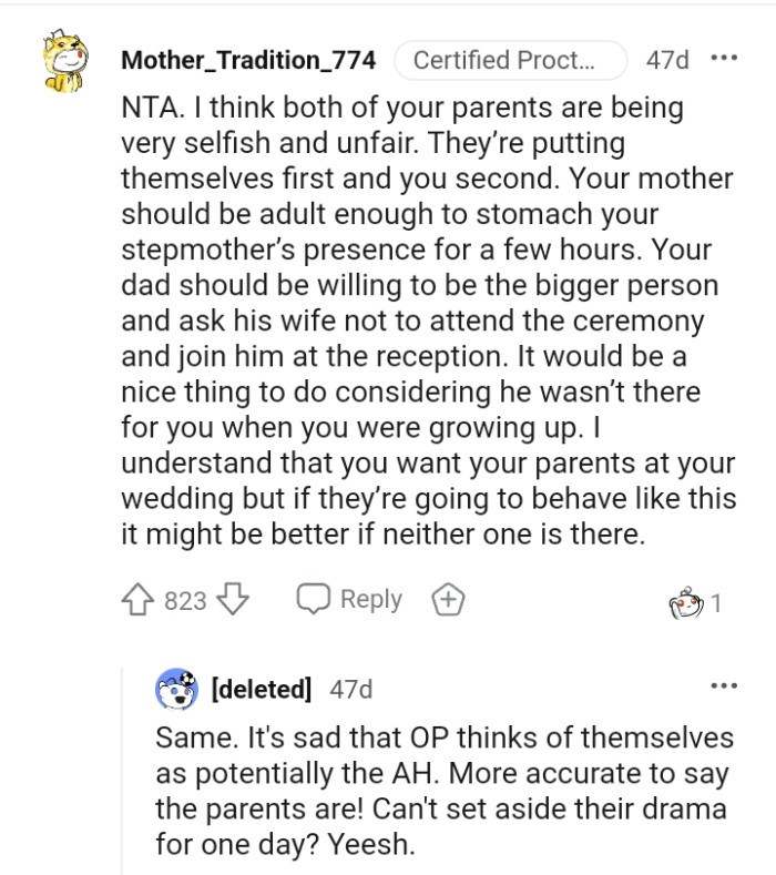 It would be a nice thing to do considering OP's dad was never there.