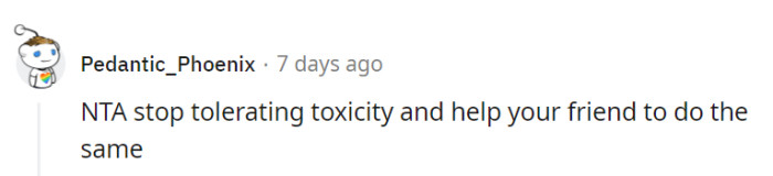 A toxic-free life is a service to oneself and others.
