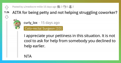 Young Pregnant Woman Gets Her Revenge When Coworker Who Refused To Help Her Out Earlier Comes To Her For Help