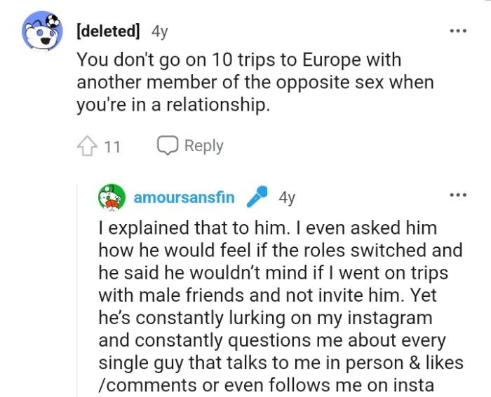 What you don't do in a relationship.