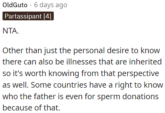 Apart from personal curiosity, it's important to consider the potential inheritance of illnesses.