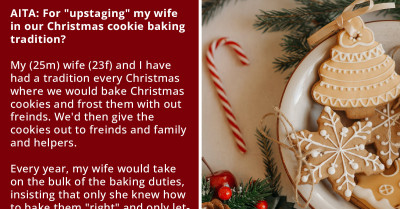 Man Upstages His Wife In Cookie Baking, And She Doesn't Take It Well