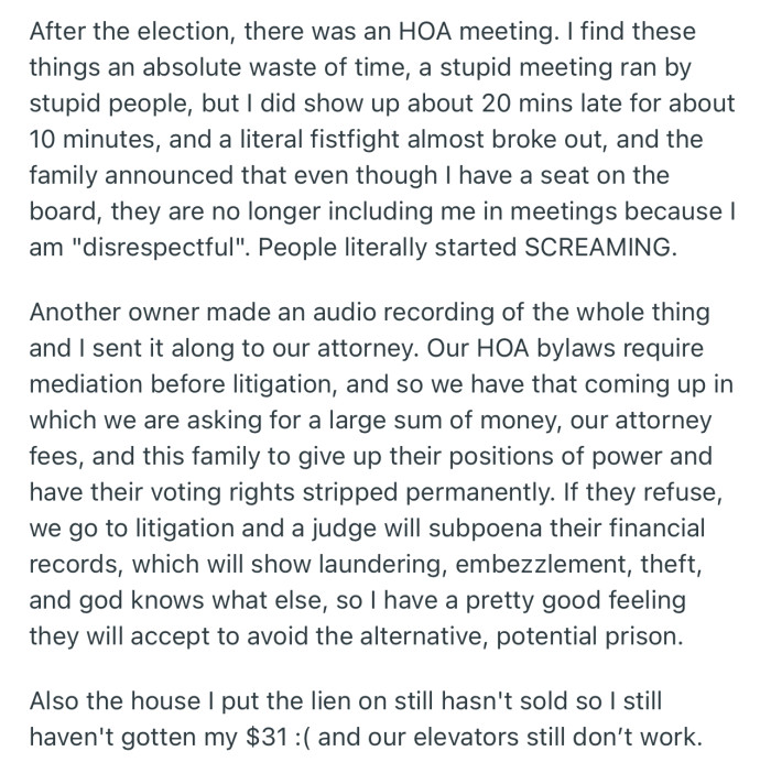 OP is Preparing to Go to Court