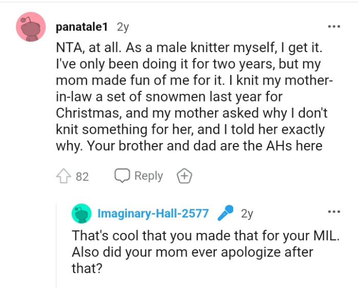 The OP's brother and dad are the AHs here