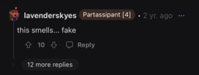 It also smells... exploitation. Sad.