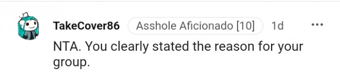 The reason for the group