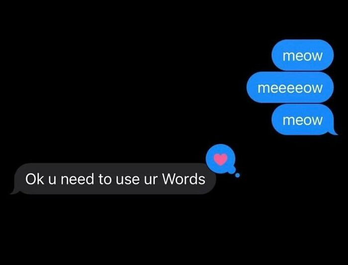 13. Meow is a word, though.