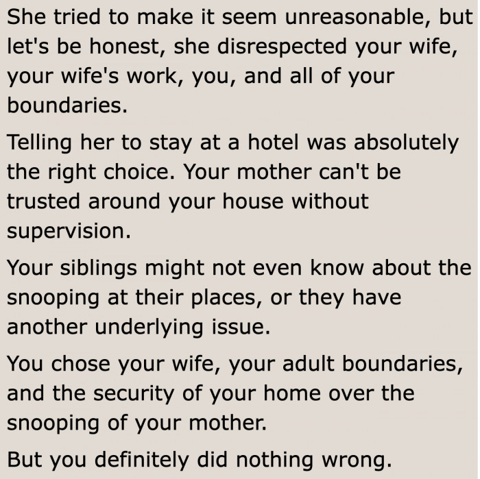 The OP made the right choice, according to most Redditors.