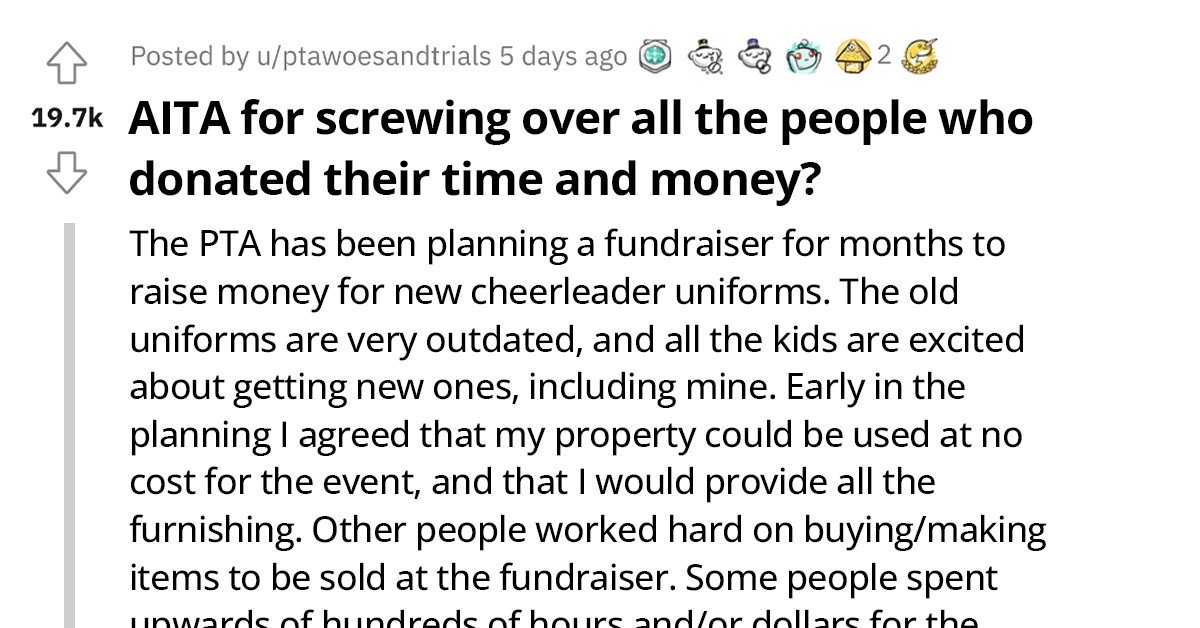 Parent Withdraws PTA Donation After Finding Out That The Fundraiser Will Be Channelled Towards Something Different From What Was Originally Portrayed