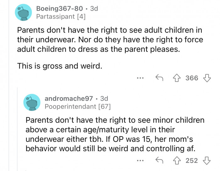 Parents don't have the right to see their adult children in that state.
