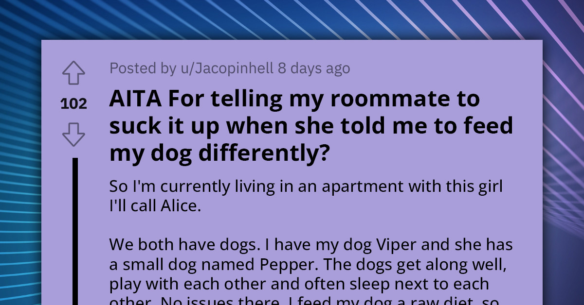 Roommate Wants Redditor To Feed Her Dog Lower-Quality Food Because Her Dog Is Jealous