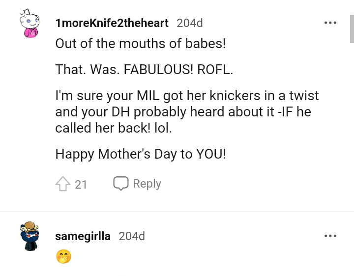 Happy Mother's Day to the OP