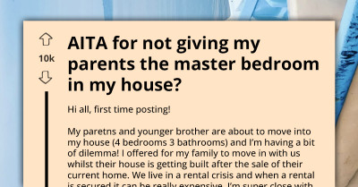 Woman LetsParents Stay Temporarily, Now They Demand The Master Bedroom As A Sign Of Respect