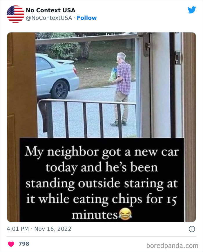 10. He just couldn't keep his eyes off her.