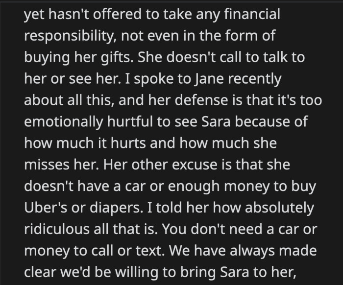 Despite their serious conversation, OP has seen no improvement from her sister.