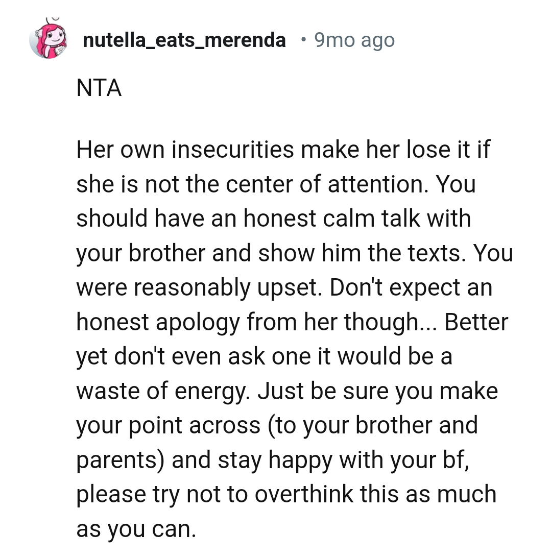 The OP was reasonably upset