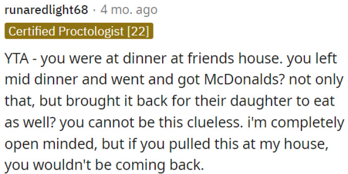 This behavior is considered inconsiderate.