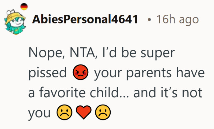 Realizing you might not be the favored child is a painful kind of clarity.