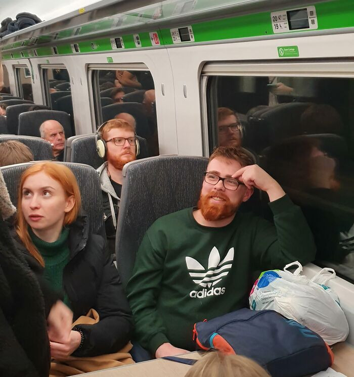 "Impromptu Doppelgangers On My Train"