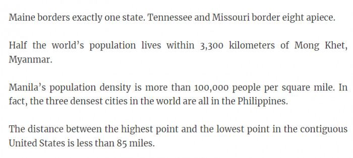 30. Here's another one with a handful of awesome facts to learn about.